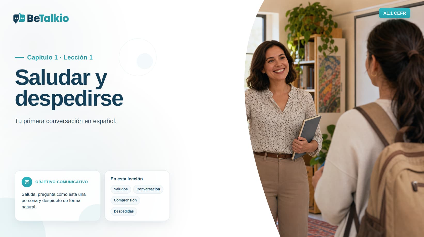Start speaking Spanish in just a few clicks with Betalkio interactive platform