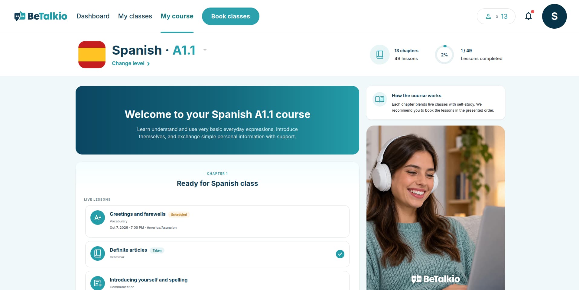 BeTalkio student platform